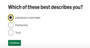 Individual or sole trader Individual or sole trader